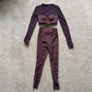 Adidas x IVY PARK Beyonce Monogram Crop Top & Leggings Set